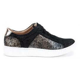 Scarpe Filippo 480S Nero Oro d'oro