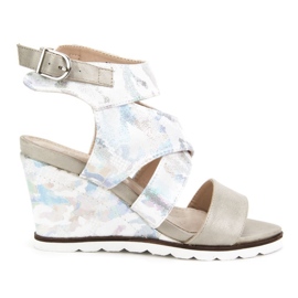 Filippo DS175/18 Sl sandali argento grigio multicolore