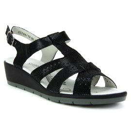 Sandali in pelle Filippo DS744/19 Bk nero