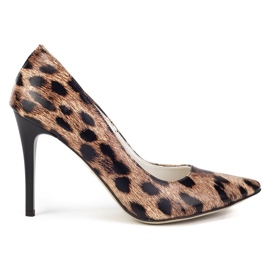 Filippo 2160 Décolleté Pantera beige marrone multicolore
