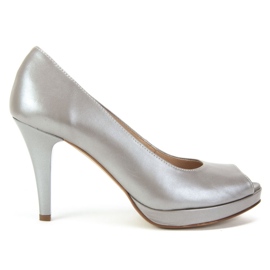 Filippo 749 Pearl mimosa 7 décolleté grigie argento