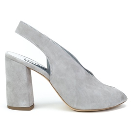 Sandali Filippo 1448 in camoscio grigio