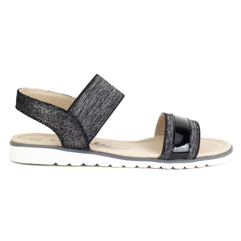 Sandali in pelle Filippo DS755/19 Bk nero