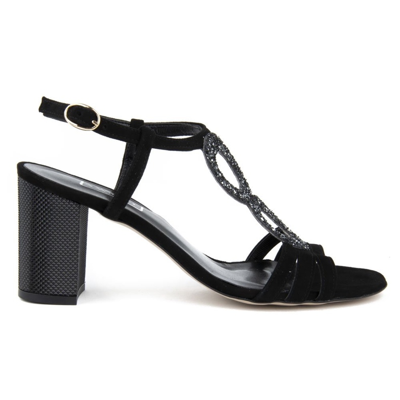 Sandali Filippo 1453 in camoscio nero