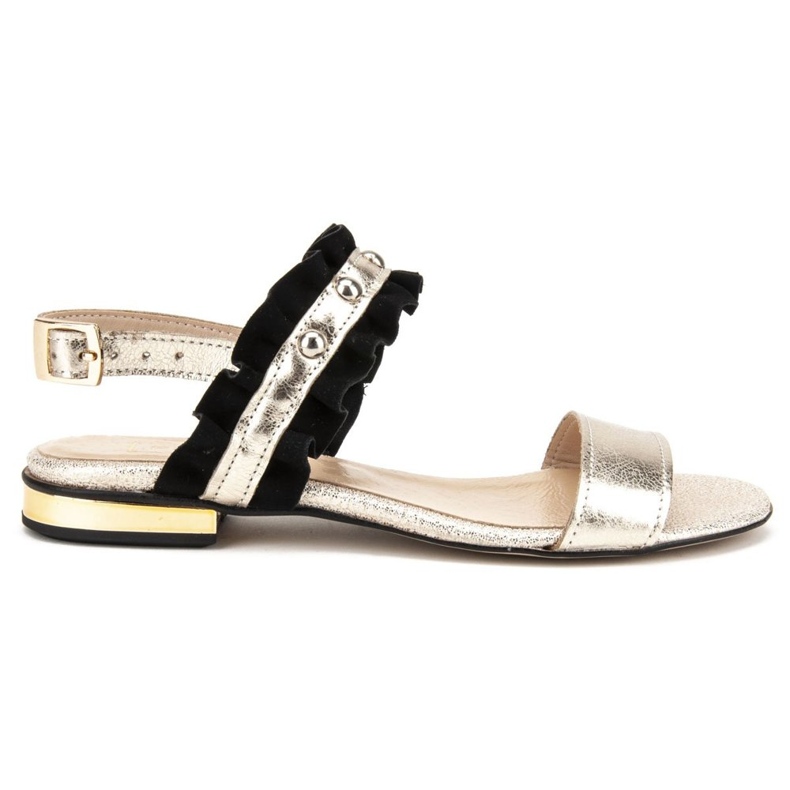 Sandali Filippo 500 Nero/Oro d'oro