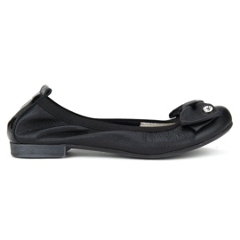 Filippo 477 Ballerine Black Grain nero