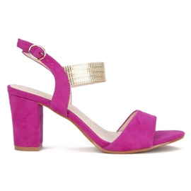 Sandali con tacco Filippo DS817/20 Fh rosa