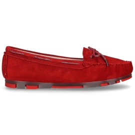 Mocassini Filippo DP1203 / 20 Rd in pelle rossi rosso
