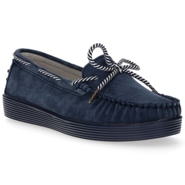 Mocassini in pelle Filippo DP1200/20 Nv blu navy