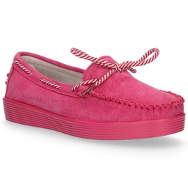 Scarpa in pelle Filippo DP1200/20 Fh rosa viola