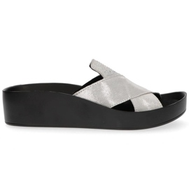 Ciabatte in pelle Filippo DK1222/20 Si argento