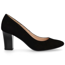 Décolleté Filippo F637 in camoscio nero beige