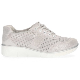 Scarpa in pelle Filippo DP028/20 Si argento grigio