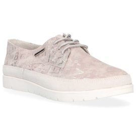 Scarpe in pelle Filippo DP1383/20 Gr grigio beige rosa