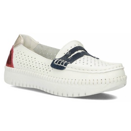 Scarpa in pelle Filippo DP1413/20 Wh bianca bianco