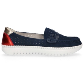 Scarpa in pelle Filippo DP1413/20 Nv blu navy