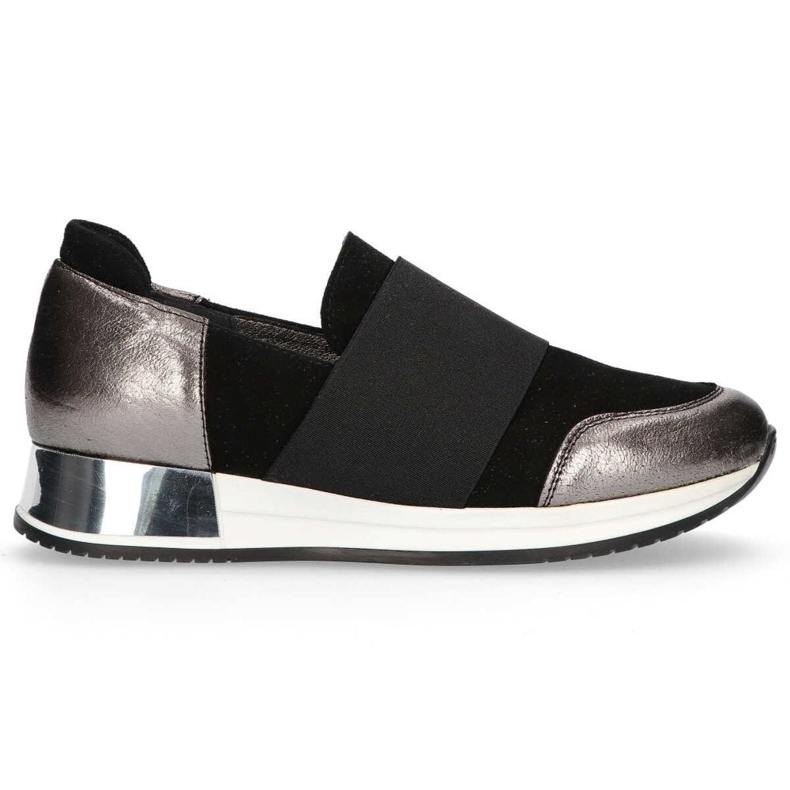 Scarpe Filippo 018 Scamosciato Nero / Nickel d'argento