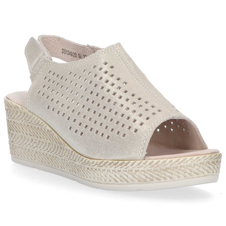 Filippo DS1249/20 Si sandali argento beige d'argento grigio