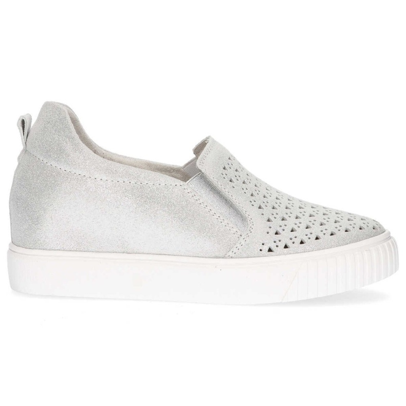 Scarpe in pelle Filippo DP1398/20 Si argento d'argento