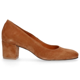 Filippo 1512 Décolleté in velluto Kork marrone