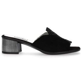 Ciabatte Filippo 1442 Paillettes Scamosciate Nere nero