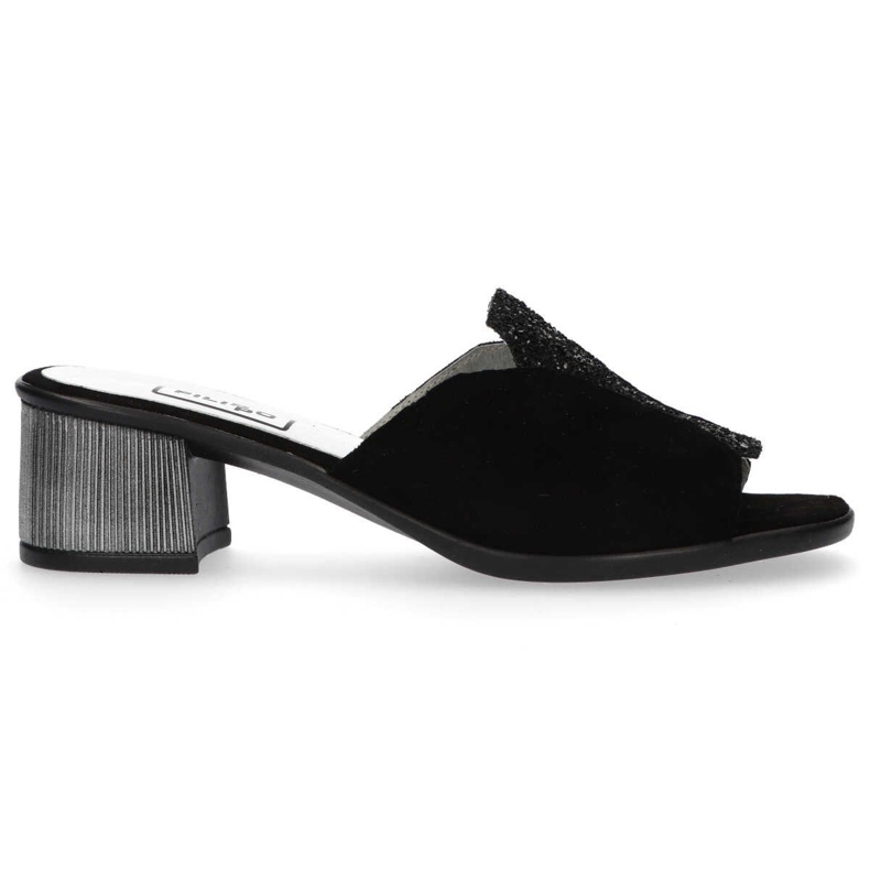 Ciabatte Filippo 1442 Paillettes Scamosciate Nere nero
