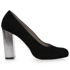 Décolleté Filippo 1440 in camoscio nero