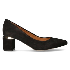 Décolleté Filippo Premium 2047 in camoscio nero