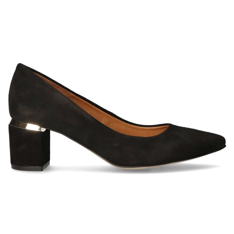 Décolleté Filippo Premium 2047 in camoscio nero