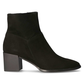 Stivale in pelle Filippo 1605 camoscio nero