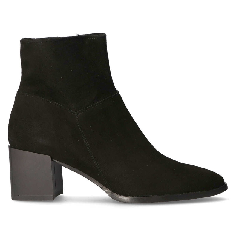 Stivale in pelle Filippo 1605 camoscio nero