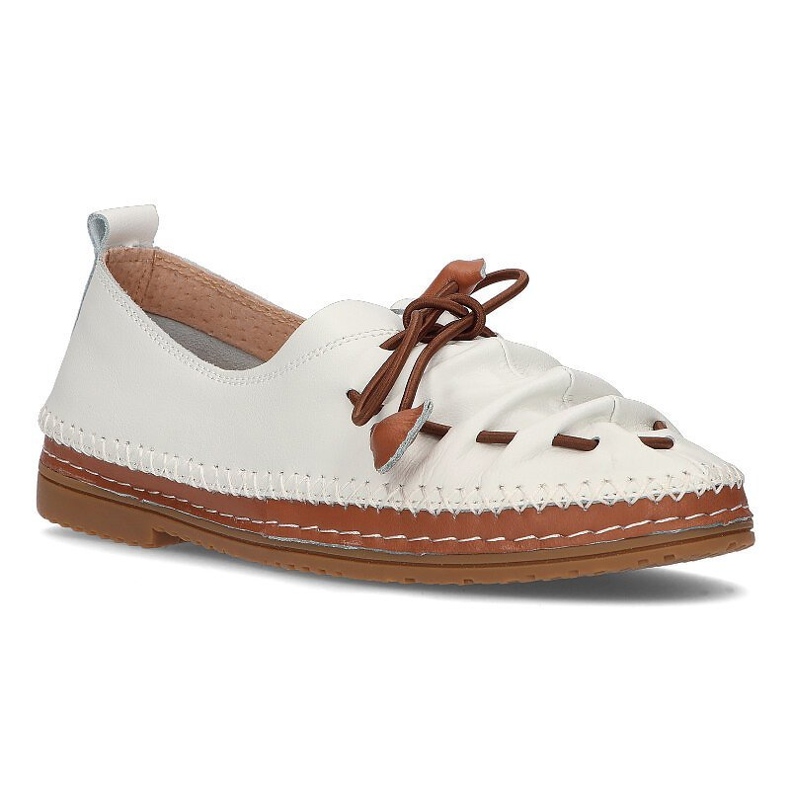 Scarpe in pelle Filippo DP2058 / 21 Wh bianco bianca