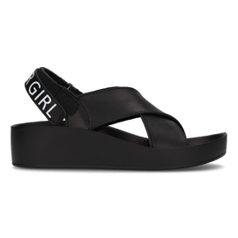 Sandali in pelle Filippo DS2060/21 Bk nero