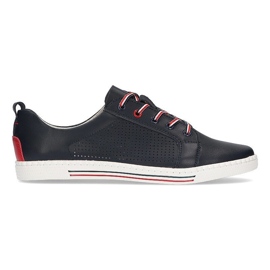 Scarpa in pelle Filippo DP008/21 Nv blu navy