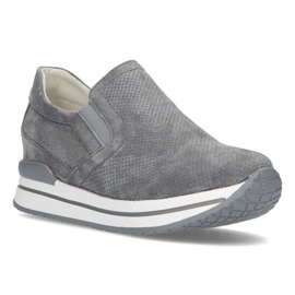 Sneakers in pelle Filippo DP1512/21 Gr grigio