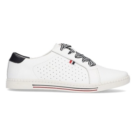 Scarpa in pelle Filippo DP2154/21 Wh bianca