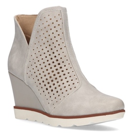 Stivali con zeppa Filippo DBT2069 / 21 Be beige