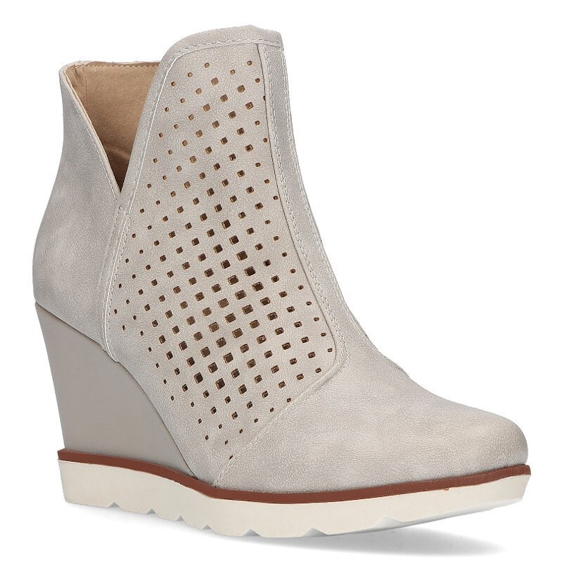 Stivali con zeppa Filippo DBT2069 / 21 Be beige