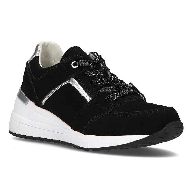 Sneakers in pelle Filippo DP2003/21 Bk nere nero
