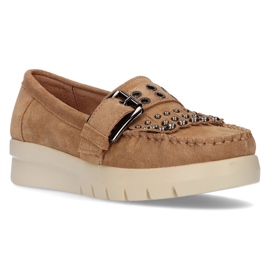 Mocassini in pelle Filippo DP2029/21 Be beige
