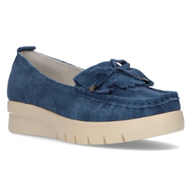 Mocassini in pelle Filippo DP2030/21 Bl blu