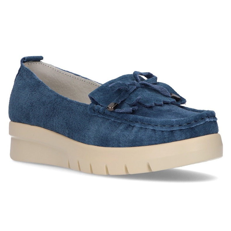 Mocassini in pelle Filippo DP2030/21 Bl blu