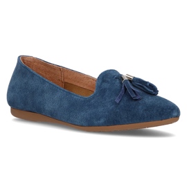 Signori in pelle Filippo DP2025/21 Bl blu