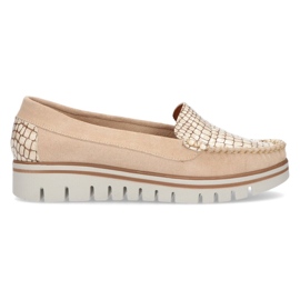 Mocassini in pelle Filippo 10118 beige