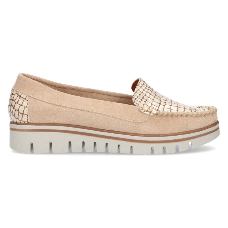 Mocassini in pelle Filippo 10118 beige