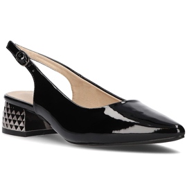 Décolleté con tacco FILIPPO DP2095/21 Bk L laccato nero