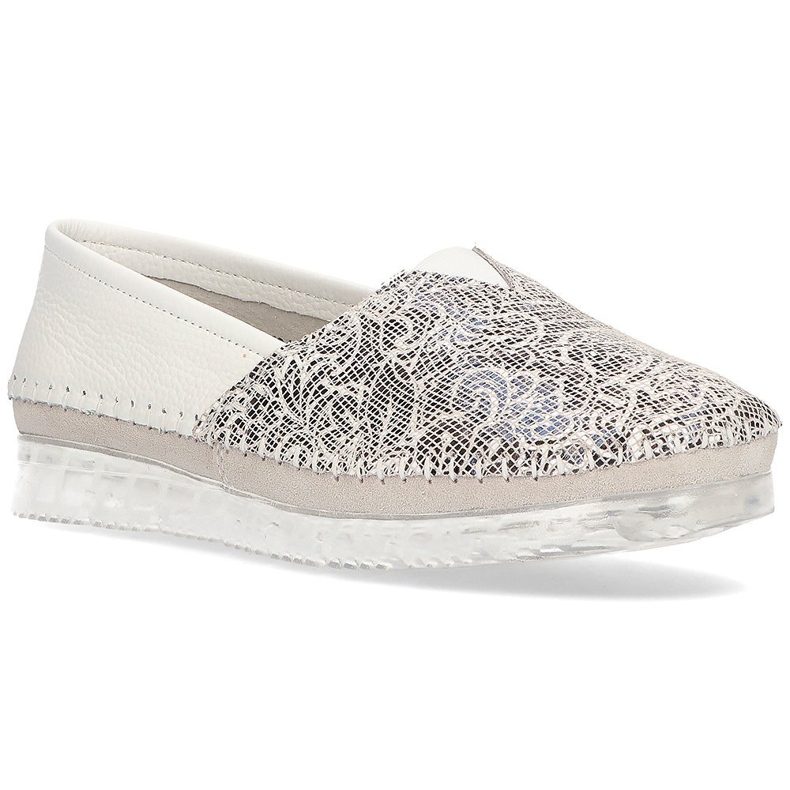 Scarpa in pelle Filippo DP2147/21 Wh bianca multicolore