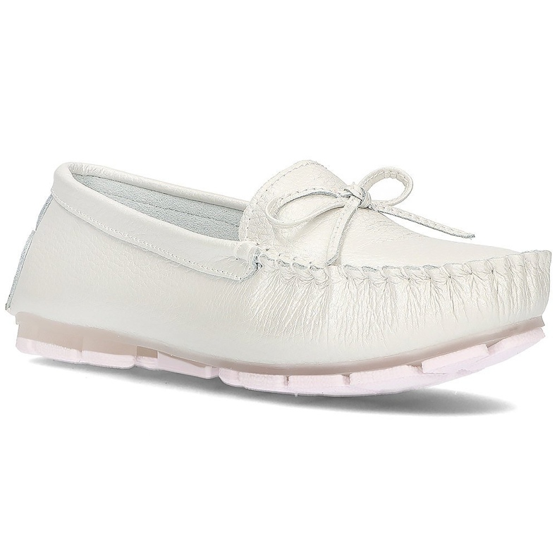 Mocassini in pelle Filippo DP004/21 Wh bianco bianca