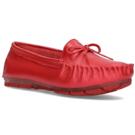 Mocassini Filippo DP004/21 Rd in pelle rossi rosso