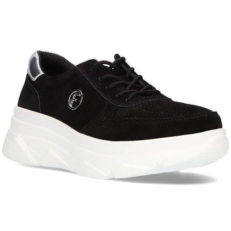 Sneakers in pelle Filippo DP2138/21 Bk nere nero